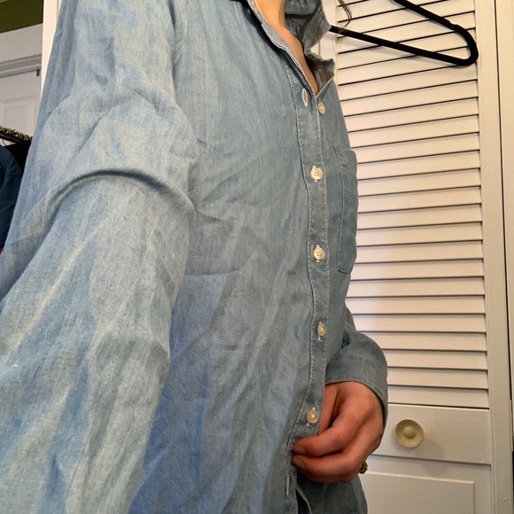 ๐ blue button up ๐ - Picture 7 of 7